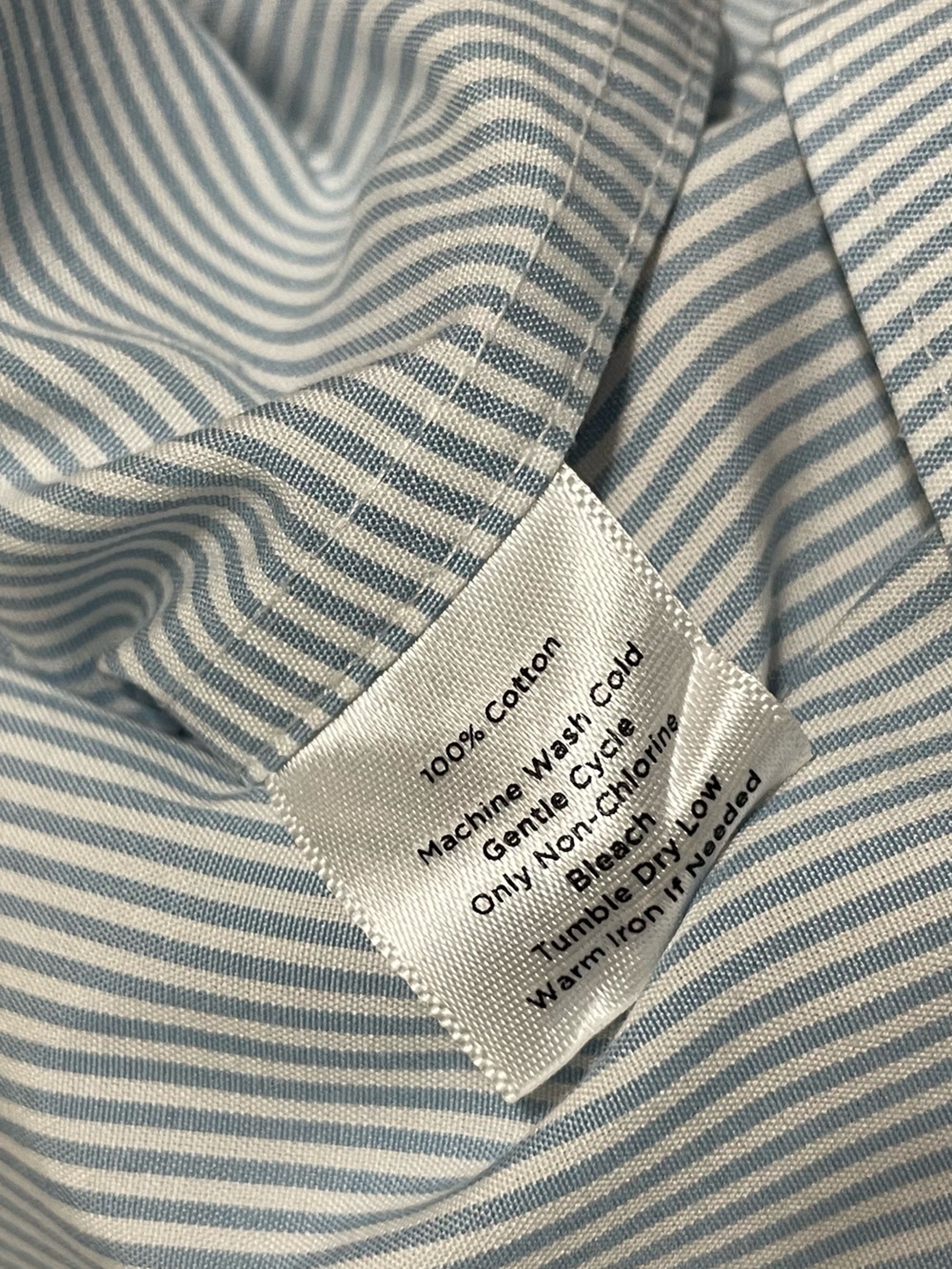 Talbots Haberdashery blue stripe cotton Sleeveless  Button Up Blouse Womens 20W - Picture 5 of 9